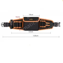 Orange padded tool belt bag Medium bag